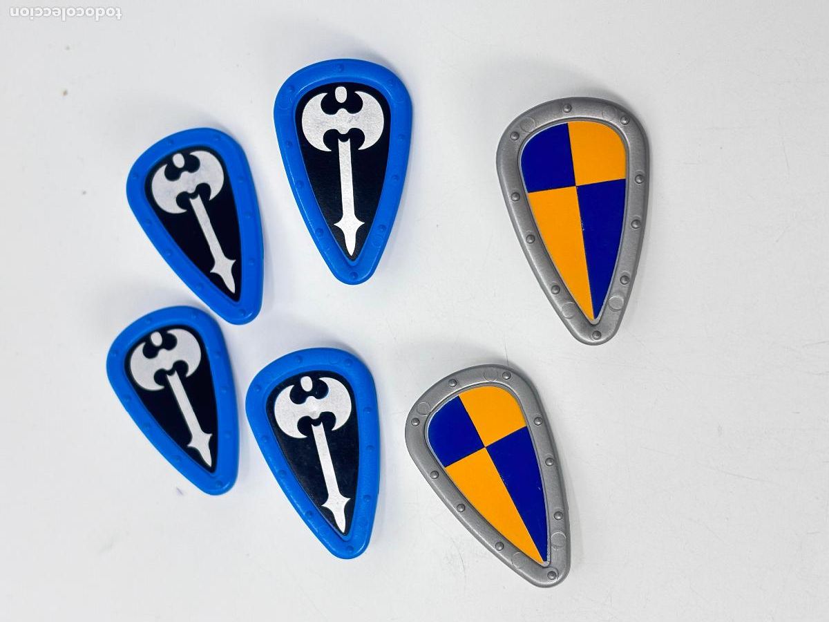Playmobil: Playmobil lote escudo bandera medieval