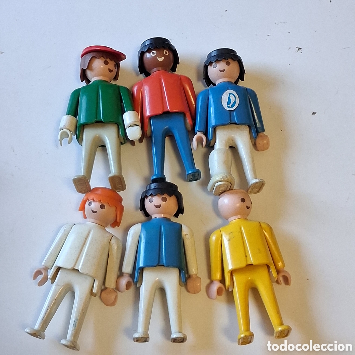 Playmobil: Lote 6 figuras PLAYMOBIL marcadas 1975 Geobra lo que se ve en la foto