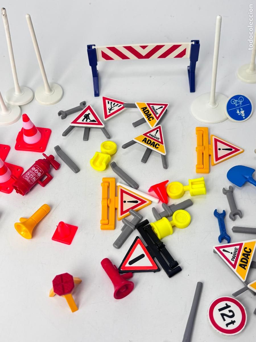 Playmobil: Playmobil se&ntilde;al obra tri&aacute;ngulo se&ntilde;al cono - Foto 2