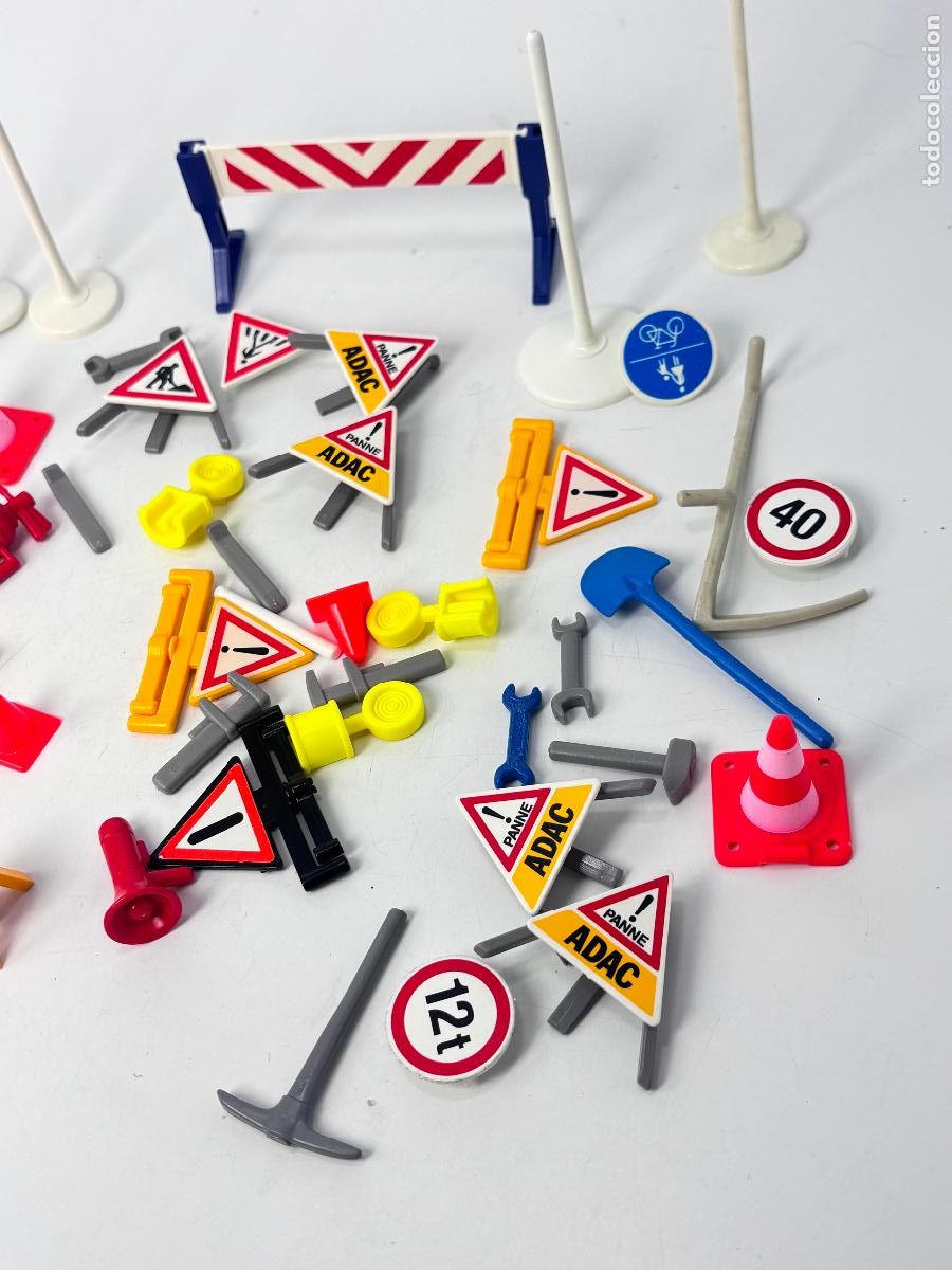 Playmobil: Playmobil se&ntilde;al obra tri&aacute;ngulo se&ntilde;al cono - Foto 3