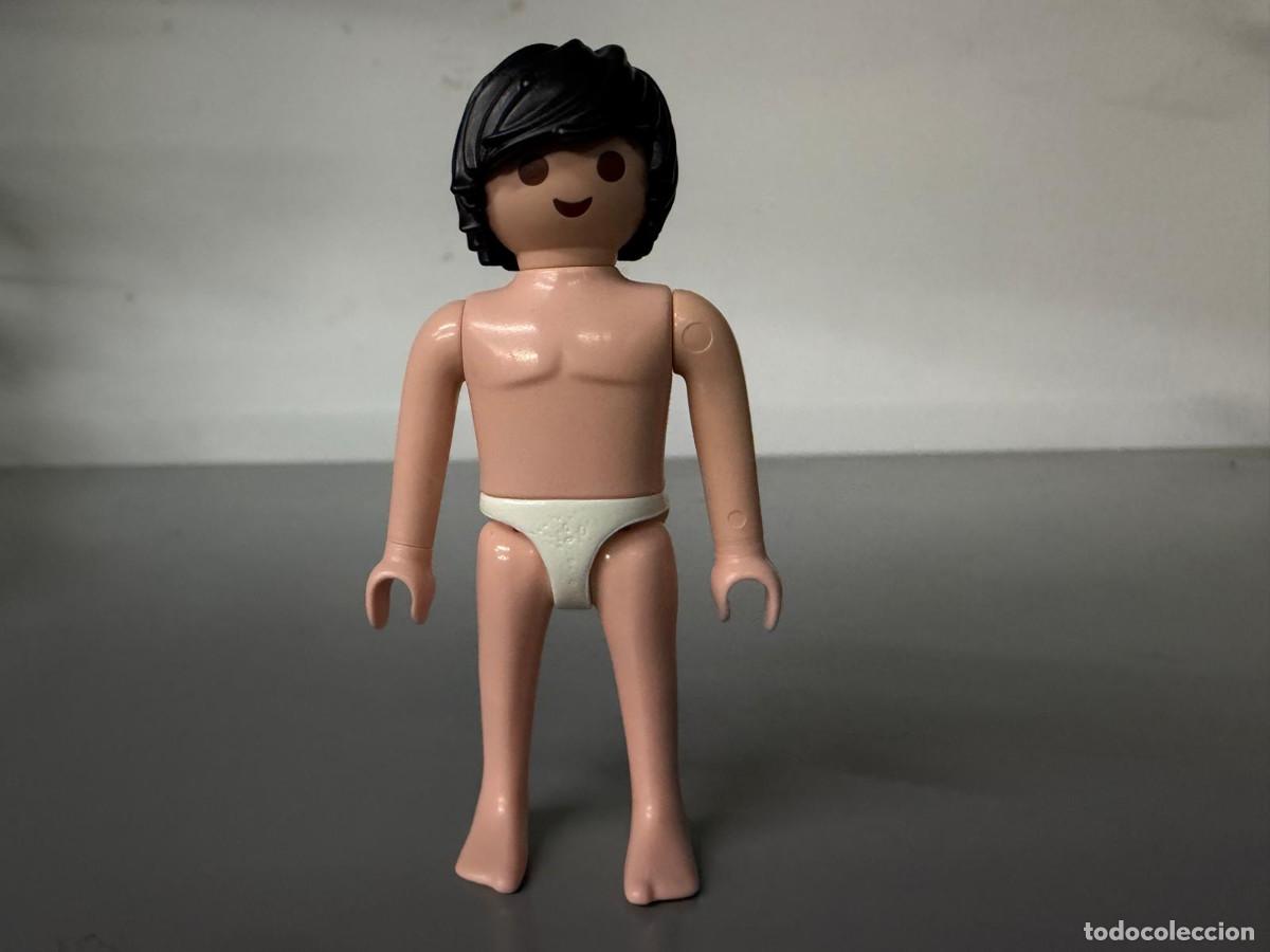 Playmobil: PLAYMOBIL FIGURA HOMBRE CHICO CIUDAD PLAYA BA&Ntilde;ISTA BA&Ntilde;ADOR BOX3