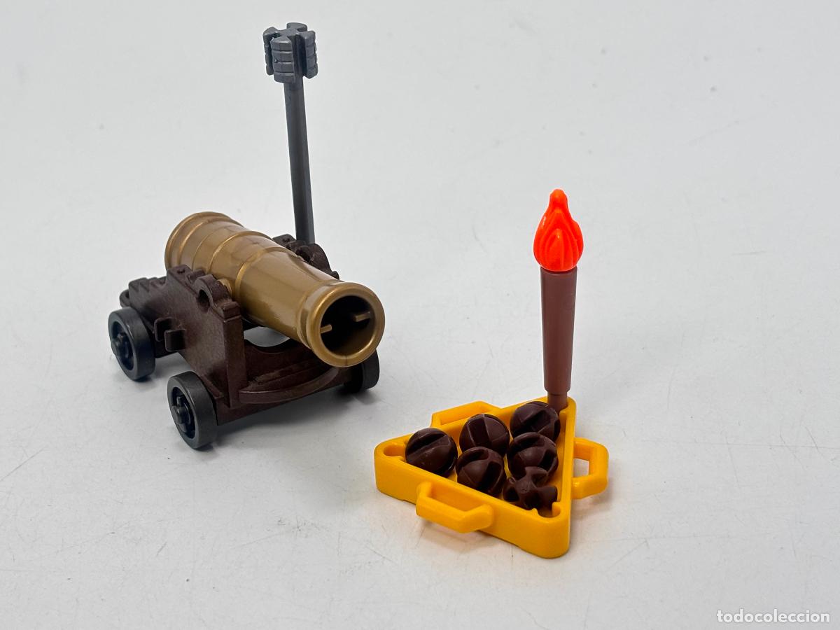 Playmobil: Playmobil ca&ntilde;&oacute;n limpia tubo antorcha con proyectiles