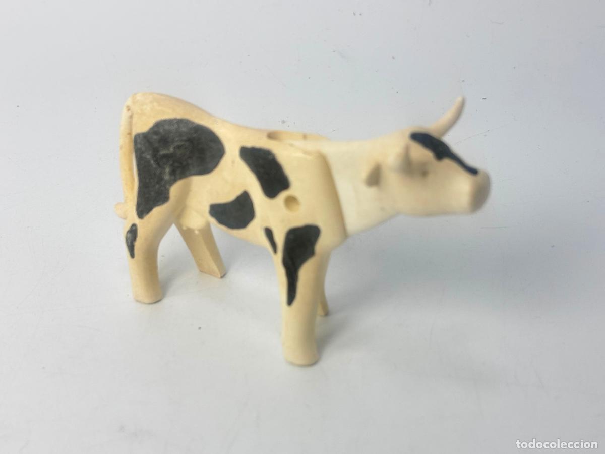 Playmobil: Playmobil vaca blanca negra