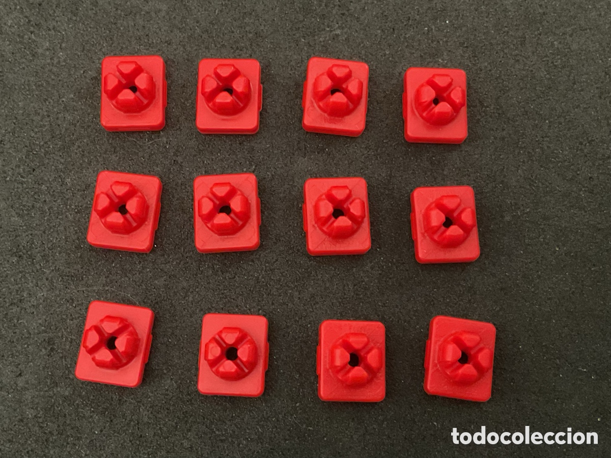 Playmobil: ACCESORIOS PLAYMOBIL. CONECTORES COLO ROJO.