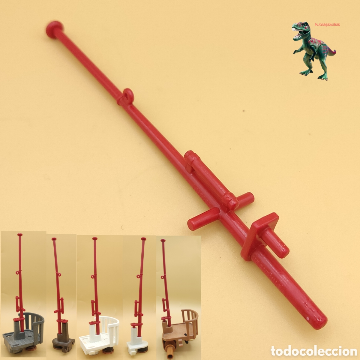Playmobil: Playmobil mastil barco pirata cofa bandera compatible 3053 3550 3750 4424 5135 3286 3940 5290 palo