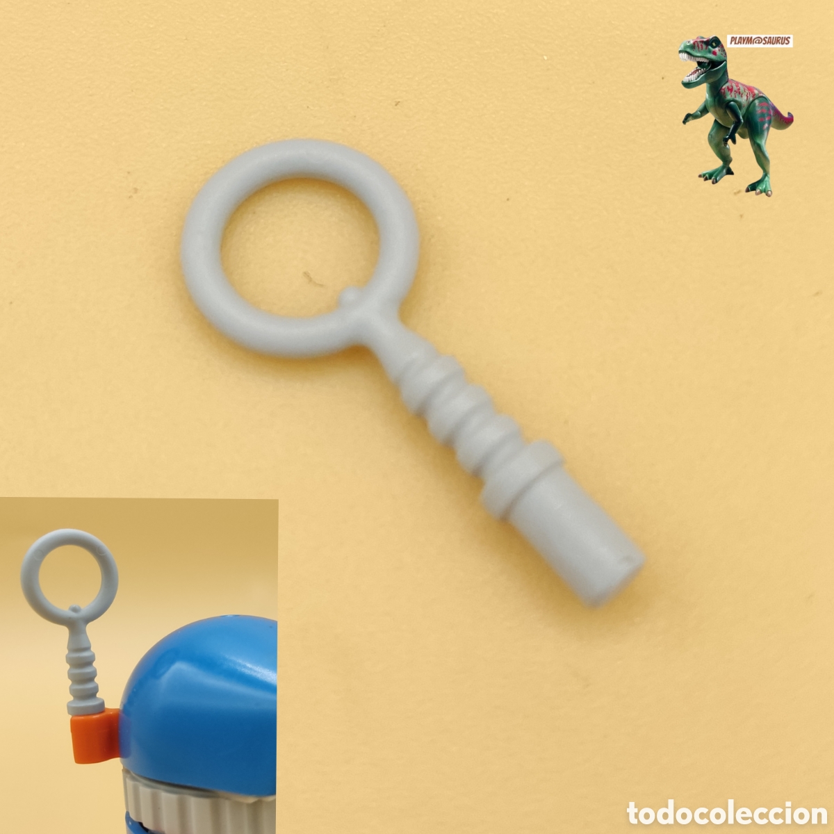 Playmobil: Playmobil playmospace antena COLOR GRIS radar cabeza robot 3318 9278 R2D2