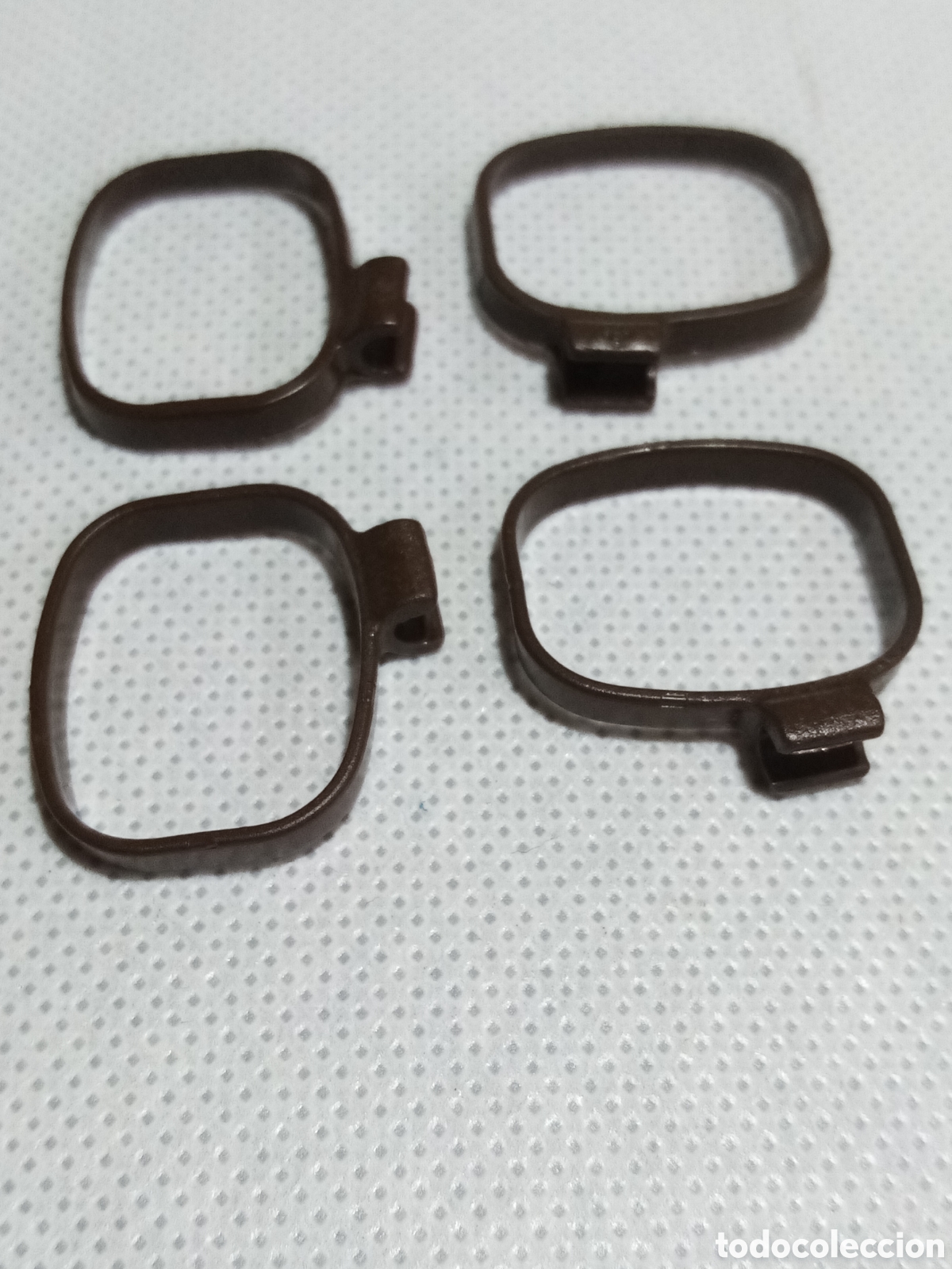 Playmobil: Playmobil lote 4 cintur&oacute;n marr&oacute;n oscuro