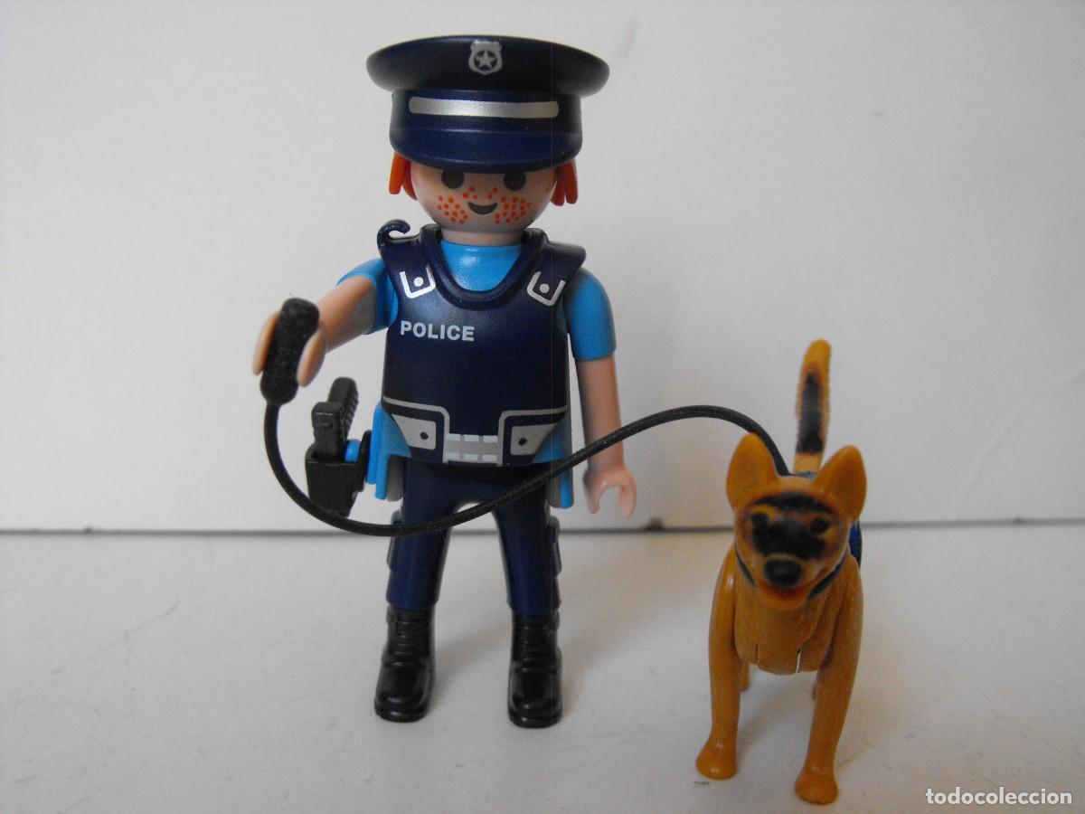 Playmobil: PLAYMOBIL. Figura de policia con perro.