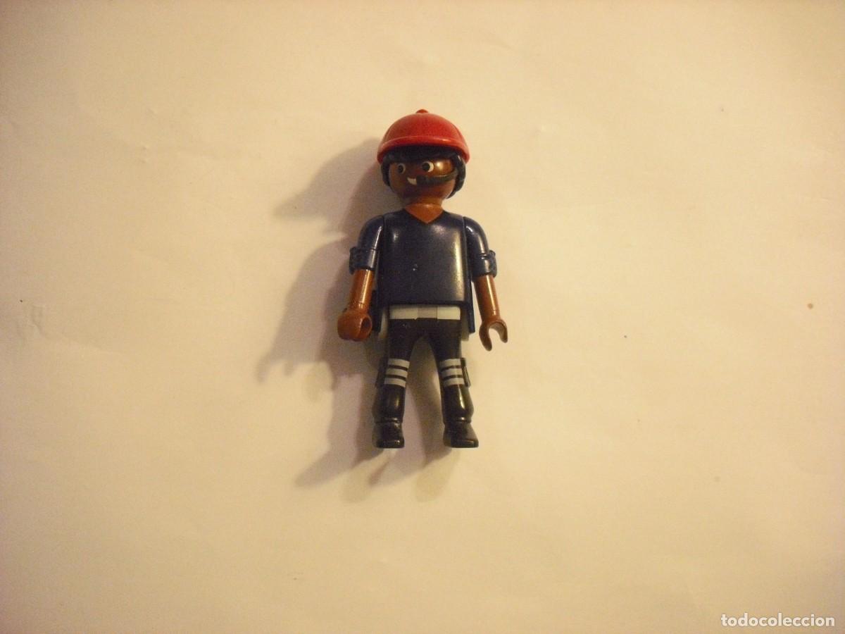 Playmobil: PLAYMOBIL, FIGURA DE POLICIA DE SALVAMENTO NEGRO