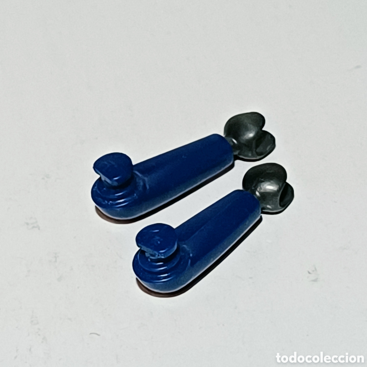 Playmobil: Pieza playmobil brazos azul oscuro manos negras
