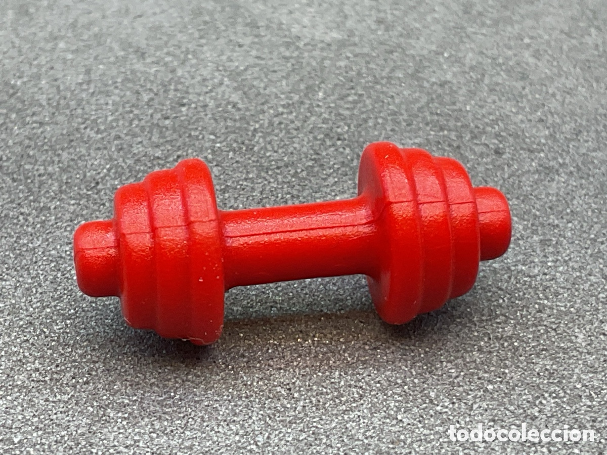 Playmobil: ACCESORIOS PLAYMOBIL. MANCUERNA ROJA. REG GIMNASIO, PESAS, DEPORTE, ETC