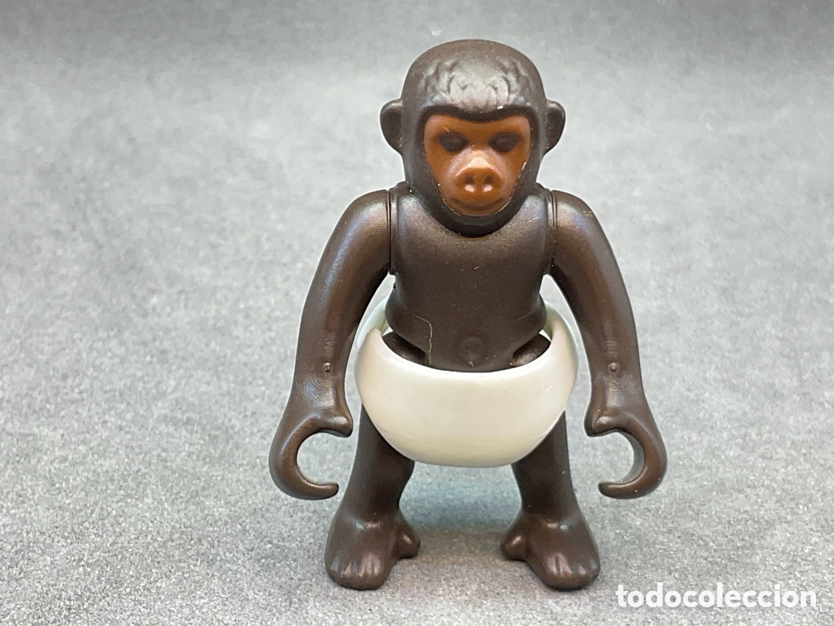 Playmobil: ANIMALES PLAYMOBIL. CRIA DE GORILA, MONO, CHIMPANCE CON PA&Ntilde;AL.