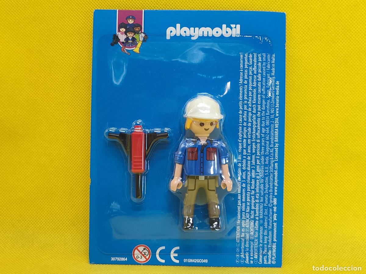 Playmobil: Playmobil Operario con percutor, colecci&oacute;n profesiones