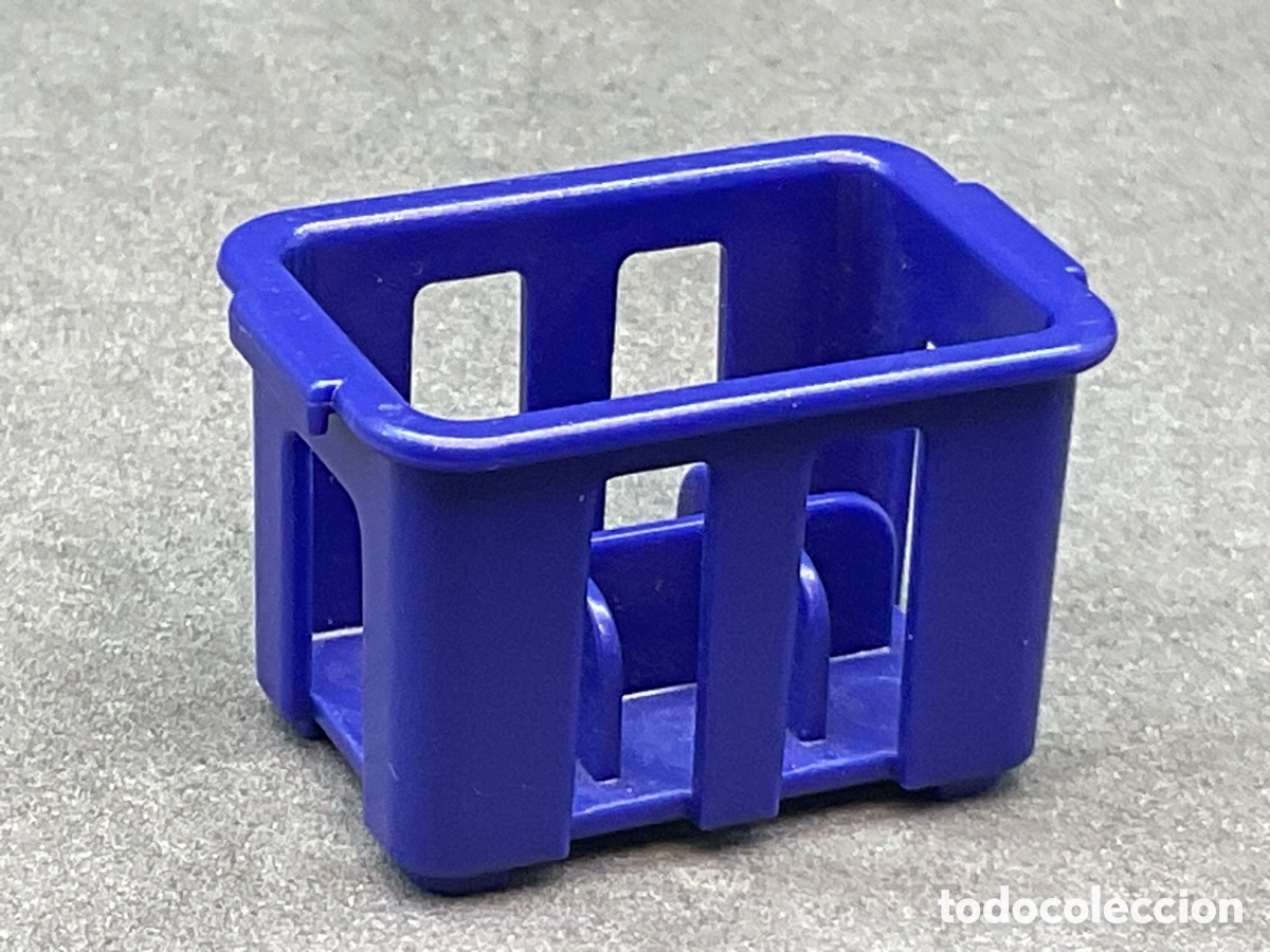 Playmobil: ACCESORIO PLAYMOBIL. CAJA AZUL ORGANIZADOR DE BOTELLAS