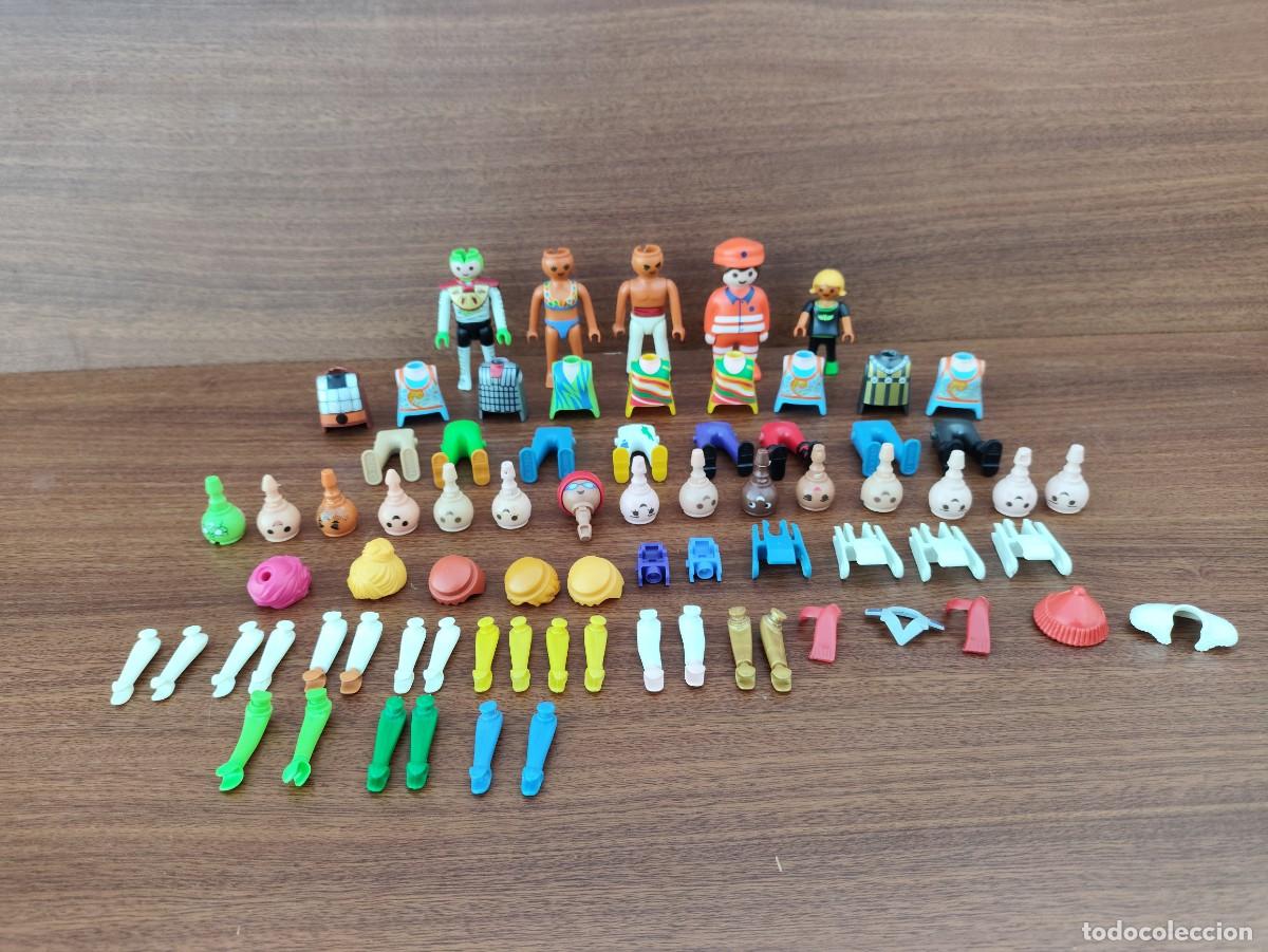 Playmobil: Playmobil lote de figuras torso piernas cabezas brazos