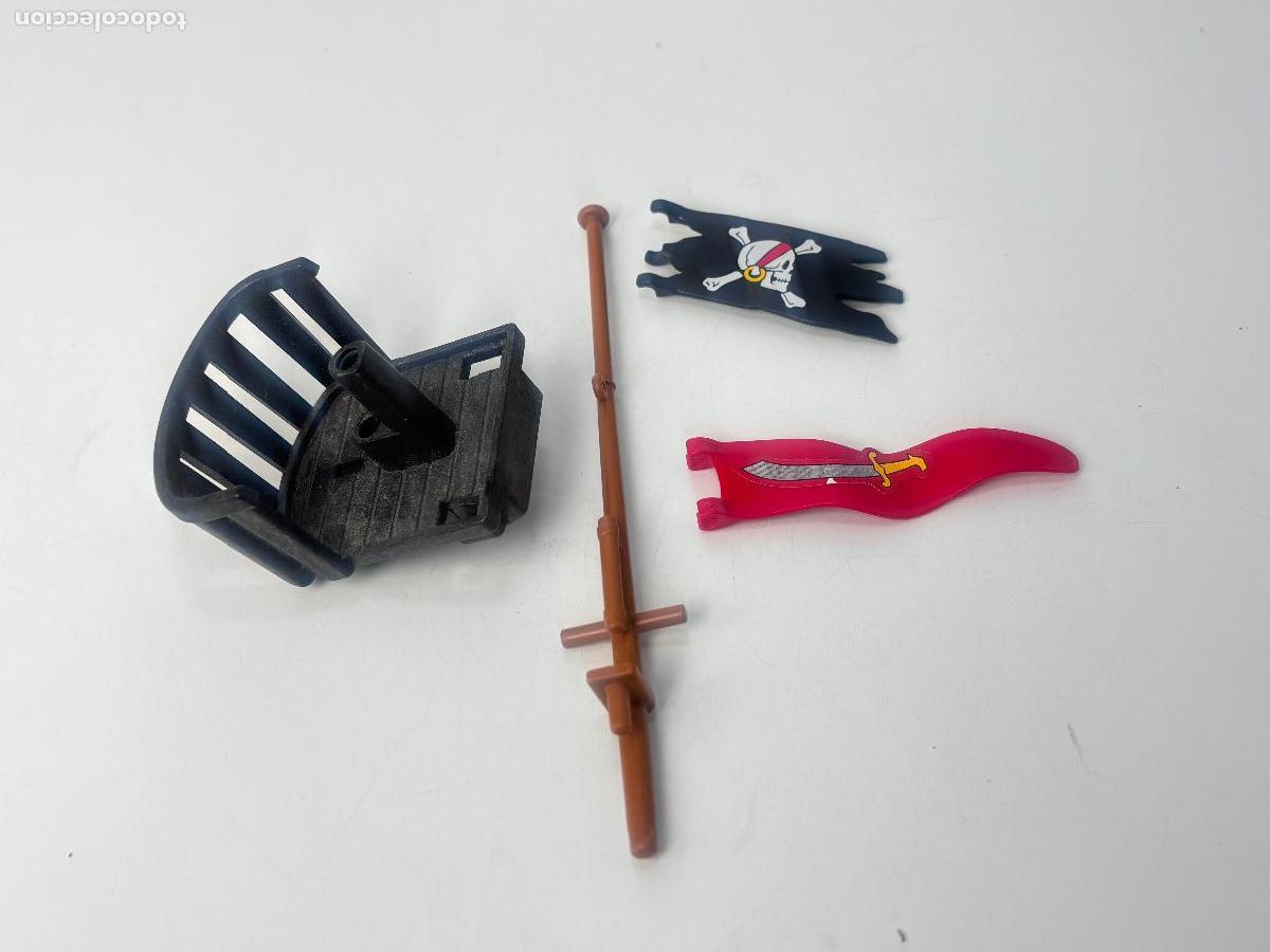 Playmobil: Playmobil 3940 bandera soporte y base miarador barco pirata