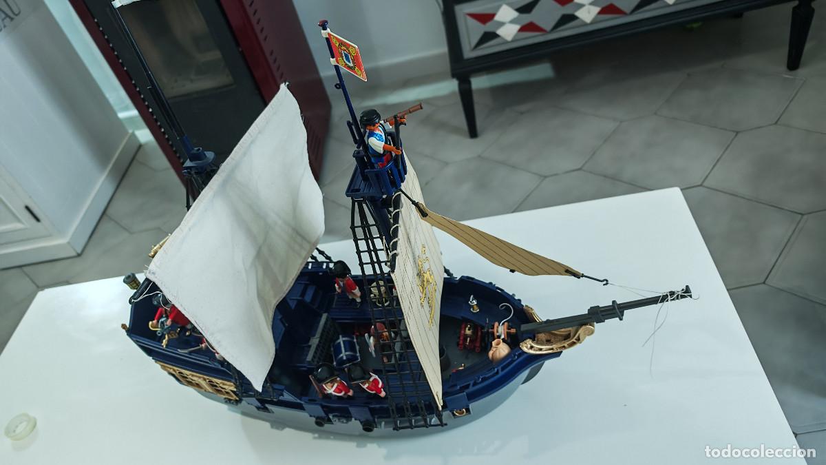 Playmobil: Gale&oacute;n 3940 Ingles Playmobil custom 6 ca&ntilde;ones