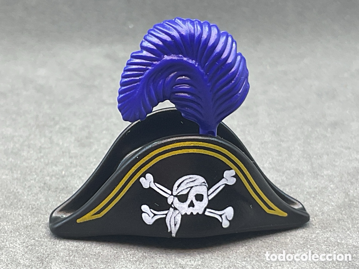 Playmobil: ACCESORIO PLAYMOBIL. SOMBRERO PIRATA CON PLUMA. REF SOLDADOS, PIRATAS, EPOCA VICTORIANA, ETC