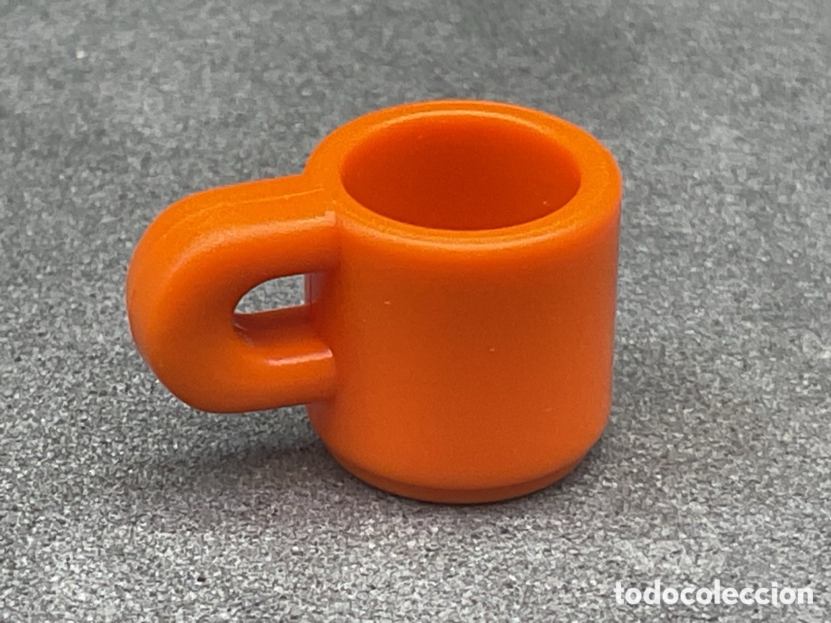 Playmobil: Accesorios Playmobil. Taza Color Naranja . Ref Casa, Comedor, Bebida, Cocina, Restaurante