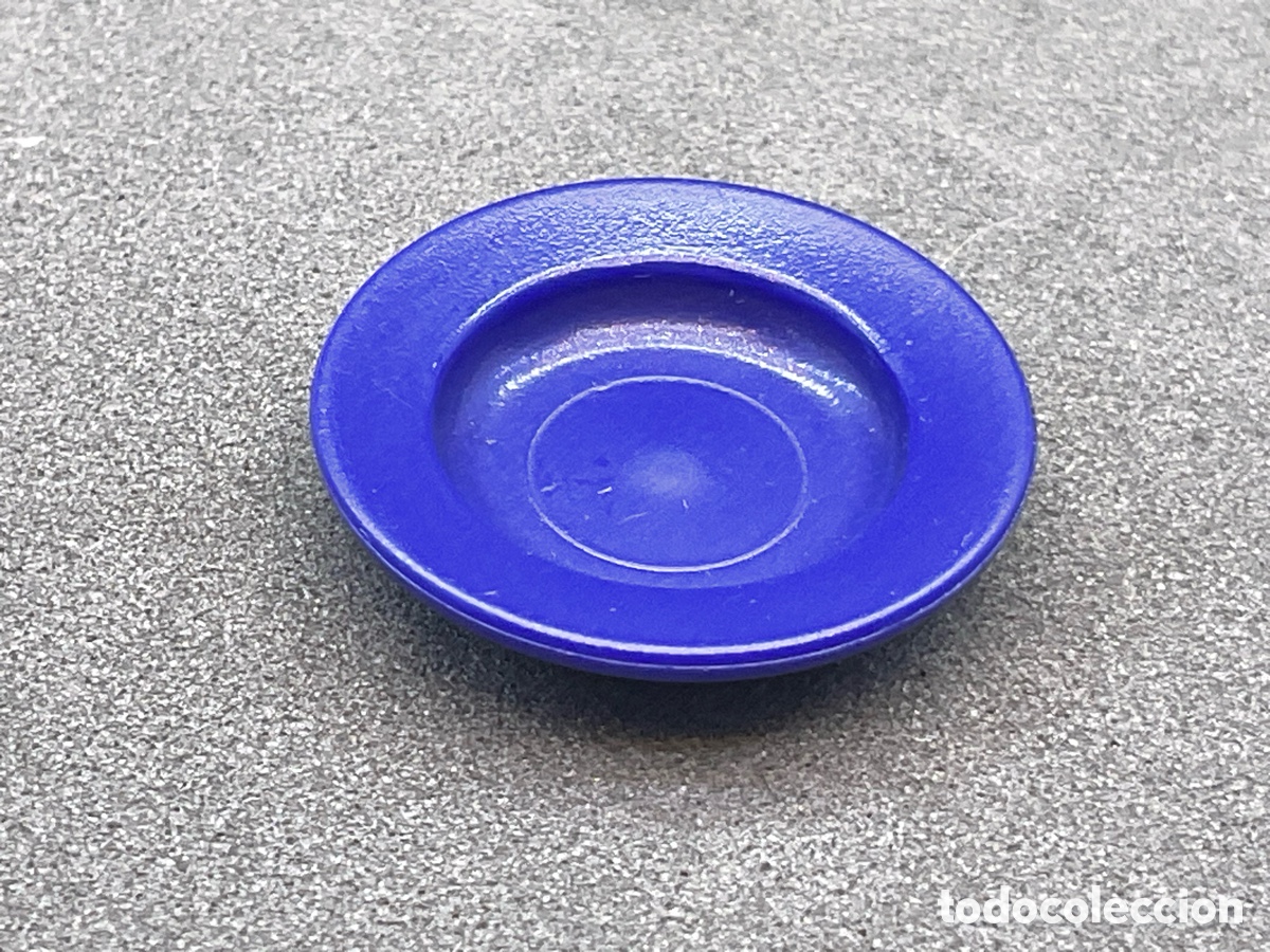Playmobil: Accesorios Playmobil. Plato Color Azul . Ref Casa, Comedor, Bebida, Cocina, Restaurante