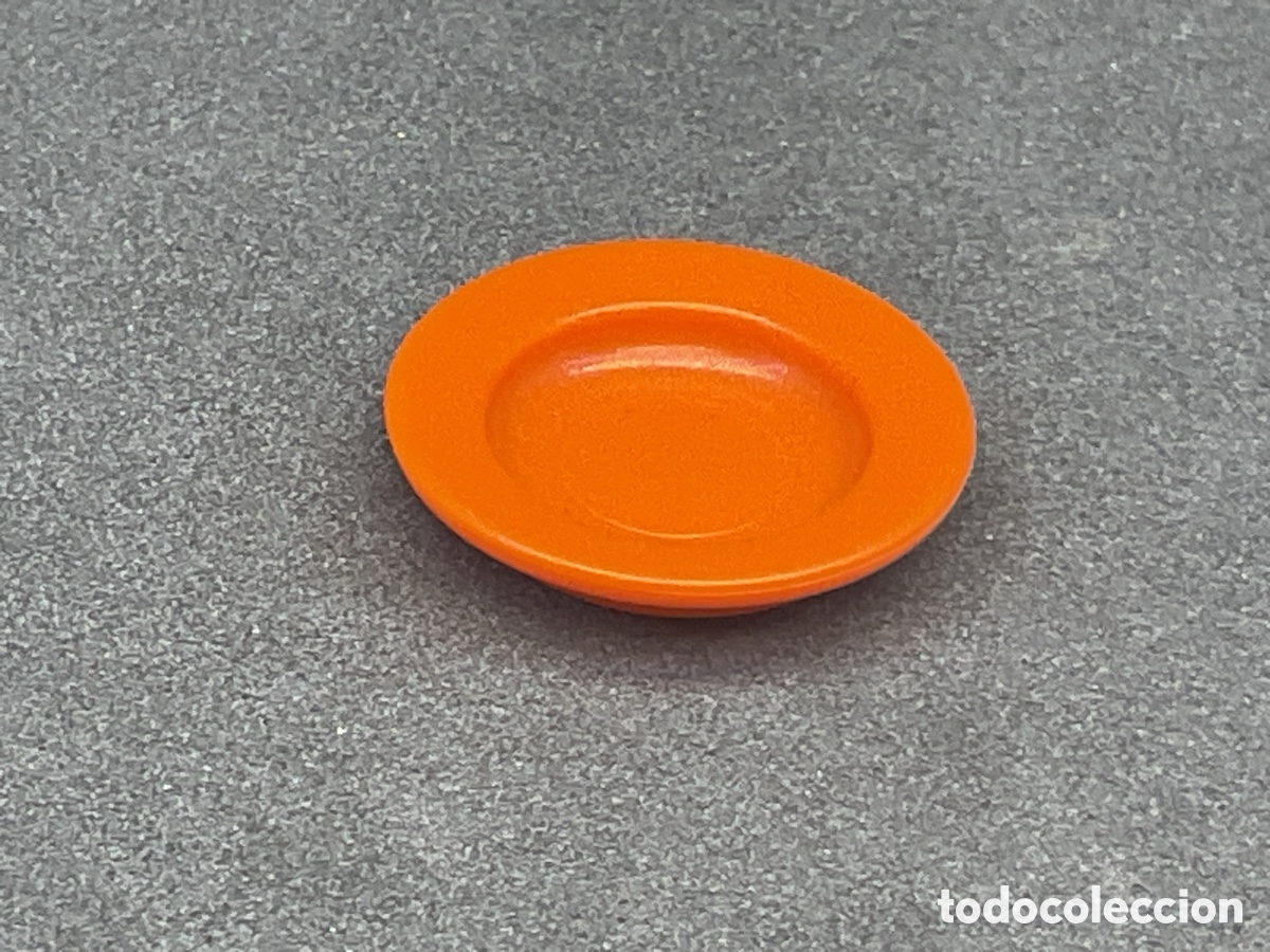 Playmobil: Accesorios Playmobil. Plato Color Naranja . Ref Casa, Comedor, Bebida, Cocina, Restaurante
