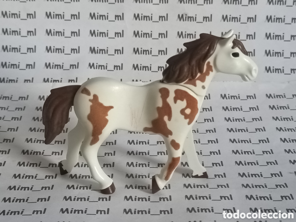 Playmobil: Playmobil caballo moteado animales granja rancho establo terciopelo