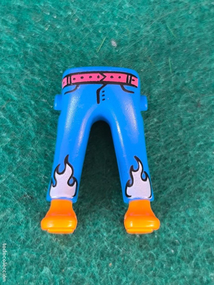 Playmobil: Playmobil piernas pantal&oacute;n azul gordo zapato naranja city ciudad oeste victoriano medieval piratas