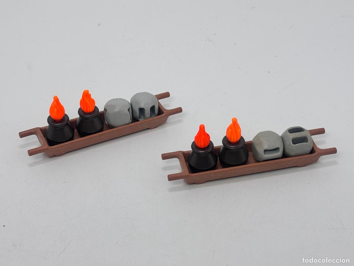 Playmobil: Playmobil lote bandeja con proyectil catapulta
