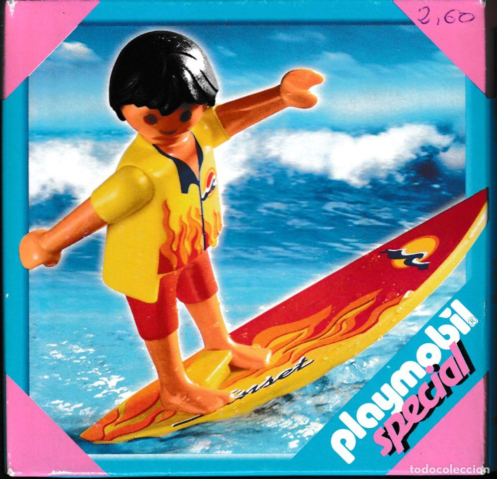 Playmobil: PLAYMOBIL SPECIAL - CITY CHICO CON TABLA DE SURF - SURFISTA - REF. 4637 - CAJA ABIERTA