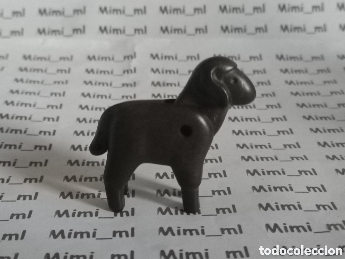Playmobil: Playmobil oveja marr&oacute;n primera &eacute;poca granja medieval western oeste animales