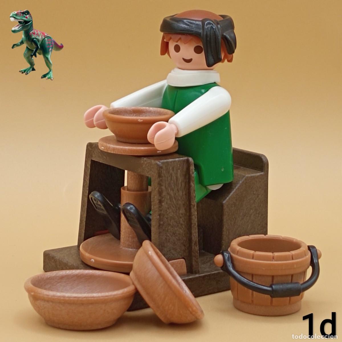 Playmobil: Playmobil alfarero torno alfareria taller ceramica barro arcilla artesano artesania mercado medieval