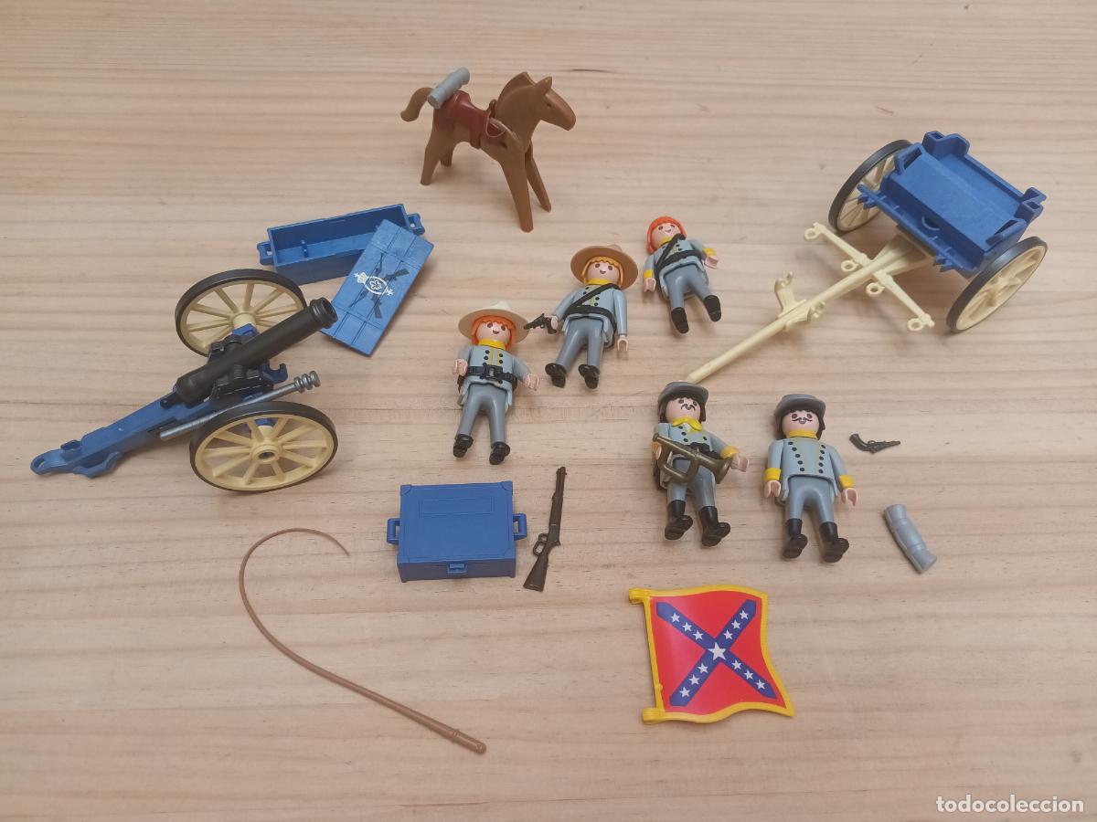 Playmobil: LOTE PLAYMOBIL Carreta SUDISTA, CAJAS ARMAS,Confederada, OESTE, Western, NORDISTAS