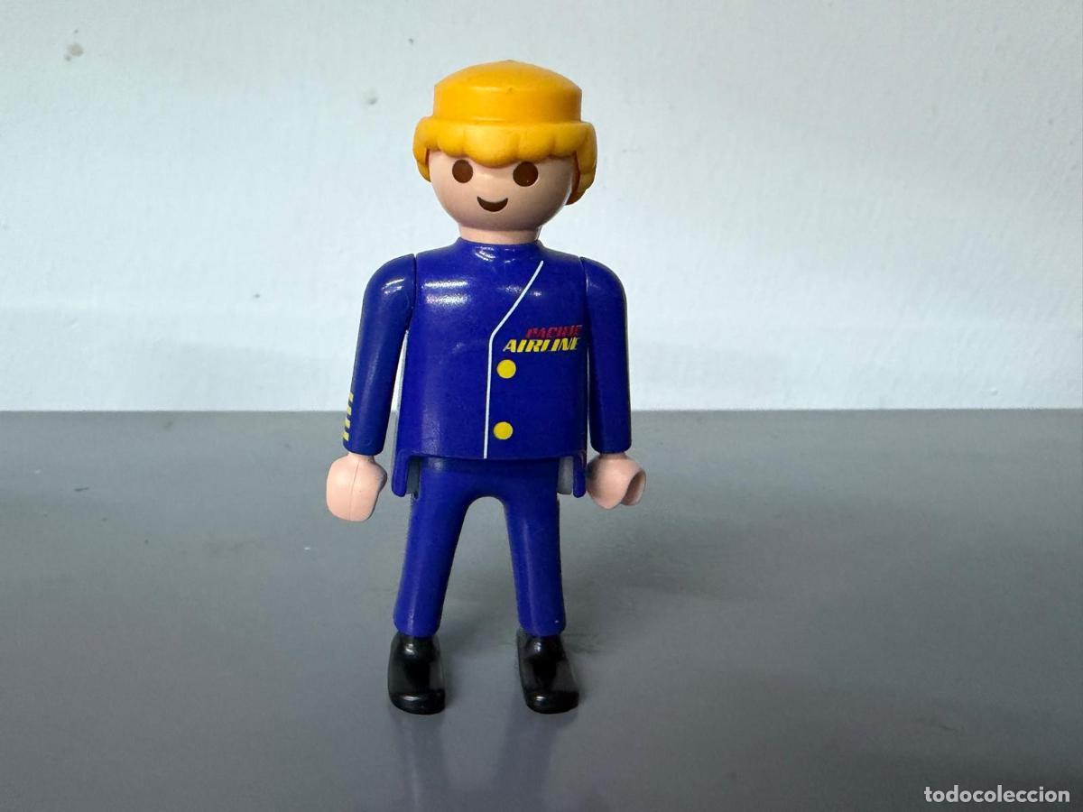 Playmobil: PLAYMOBIL FIGURA HOMBRE PILOTO AVION AVIADOR -MIX28