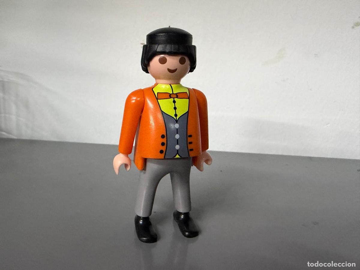 Playmobil: PLAYMOBIL FIGURA HOMBRE ELEGANTE GORDO VICTORIANO PANTALON GRIS -MIX28