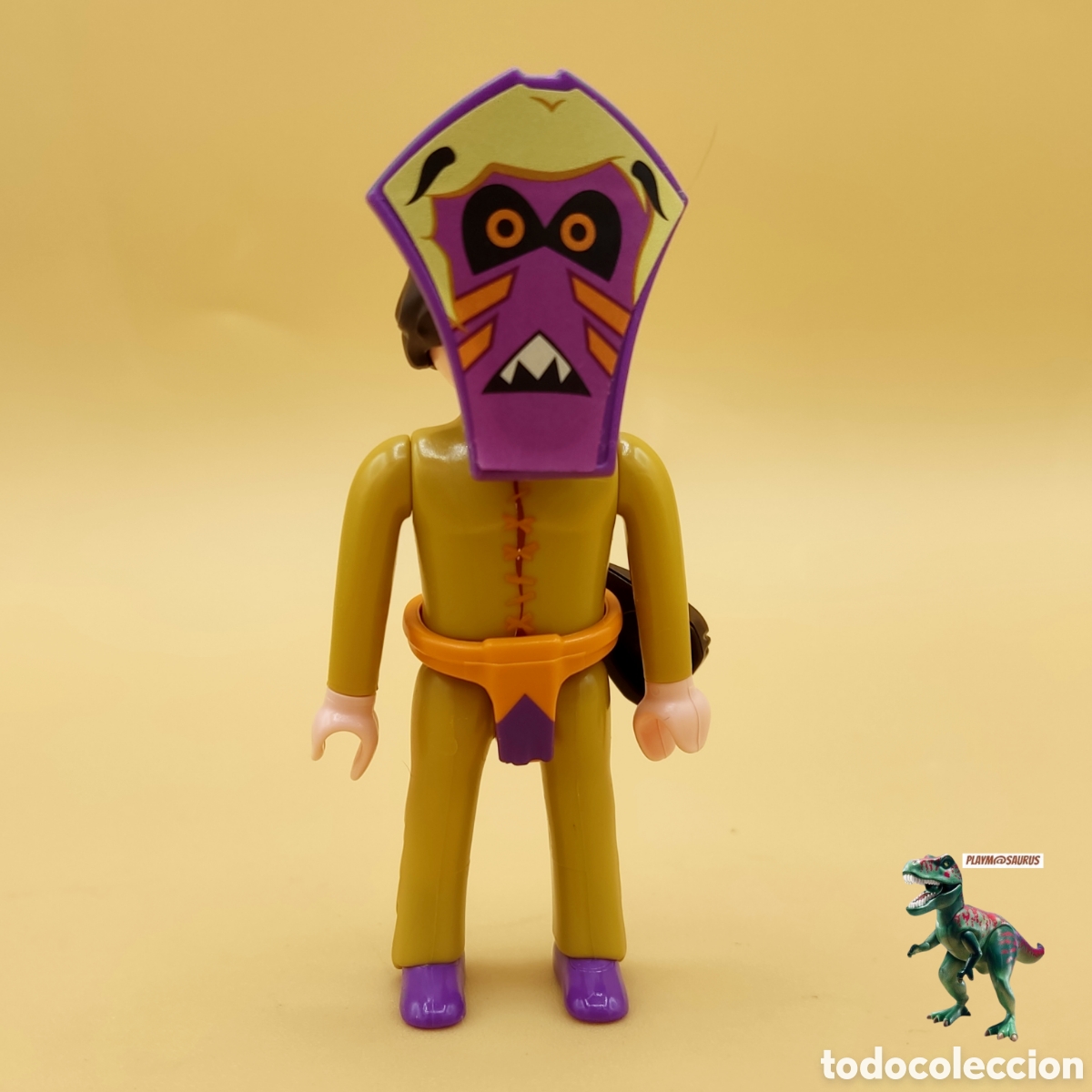 Playmobil: Playmobil figura hombre con disfraz brujo hechicero nativo indio terror halloween mascara