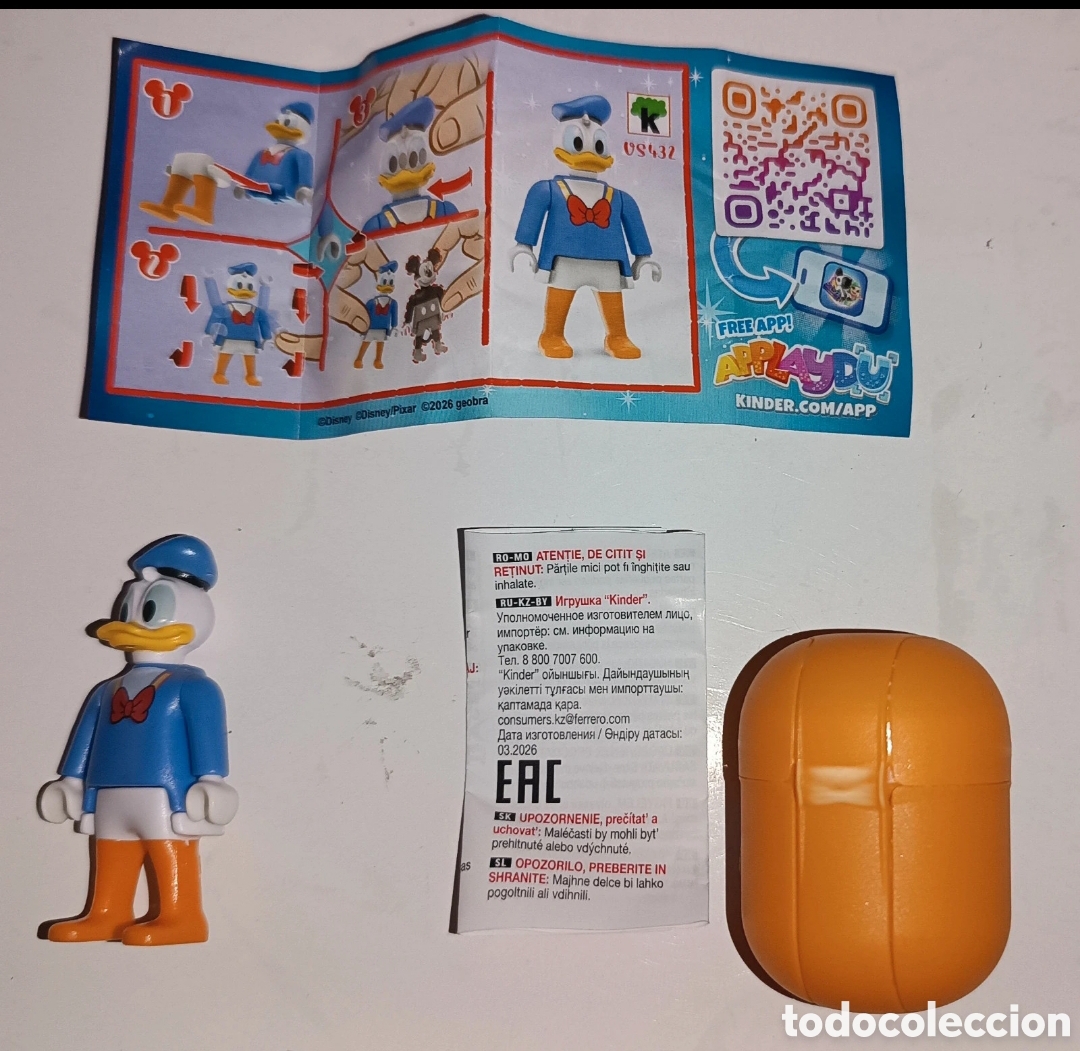 Playmobil: Playmobil Huevo Kinder Disney - Pato Donald