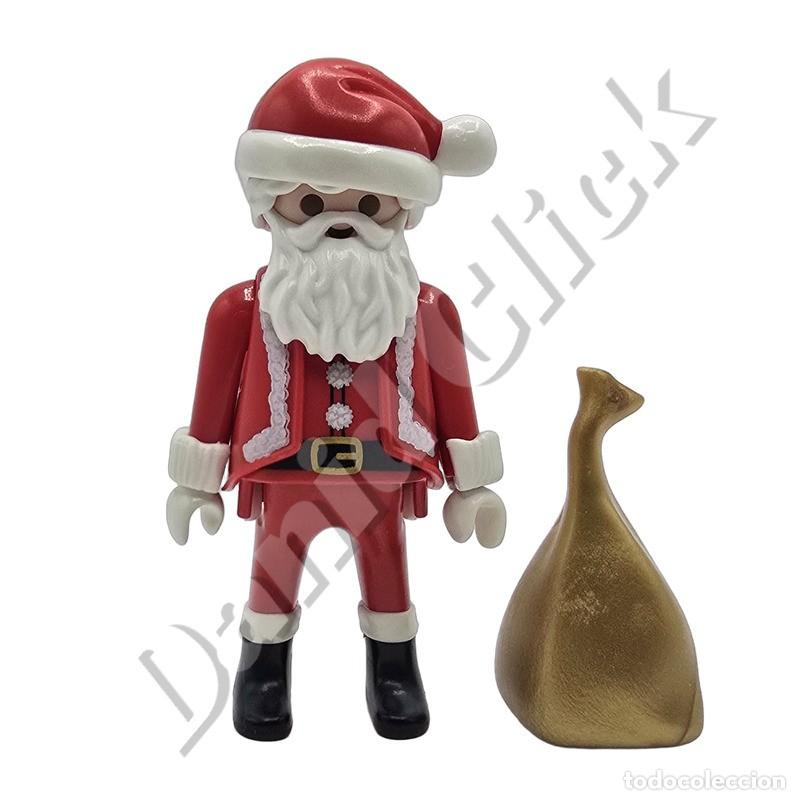 Playmobil: Playmobil Figura Pap&aacute; Noel con Saco Dorado - Christmas