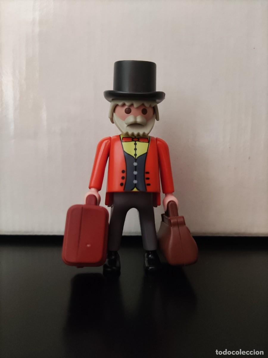 Playmobil: (B) Figura hombre con maletines diligencia oeste 4399 Playmobil