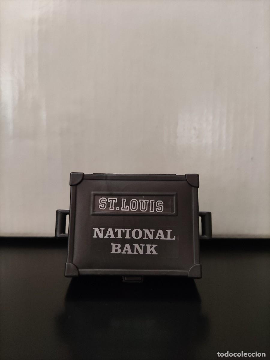 Playmobil: (B) Caja con dinero national bank St. Louis diligencia oeste 4399 Playmobil