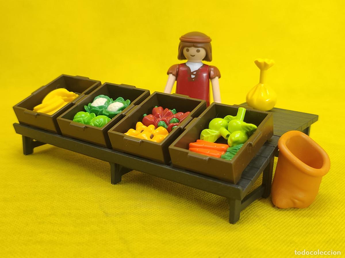 Playmobil: Playmobil Mercado de fruta medieval, mercado de fruta para Bel&eacute;n