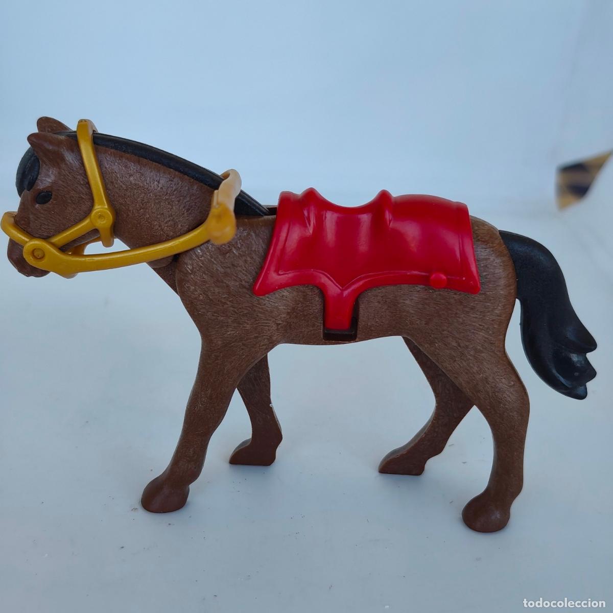 Playmobil: Playmobil caballo con silla y brida oeste medieval roma