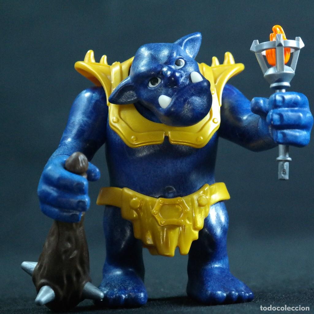 Playmobil: Playmobil ogro azul con antorcha y maza medieval ☼