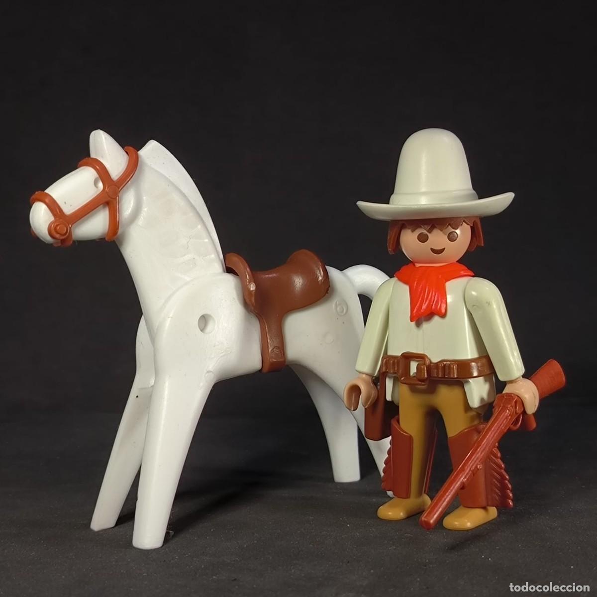 Playmobil: Playmobil vaquero con caballo blanco ☼