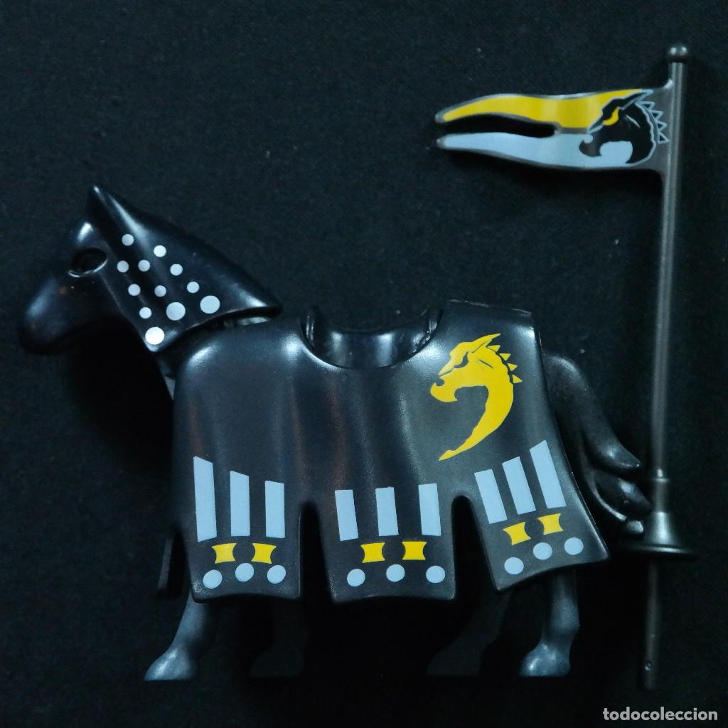 Playmobil: Playmobil caballo medieval con bandera ☼