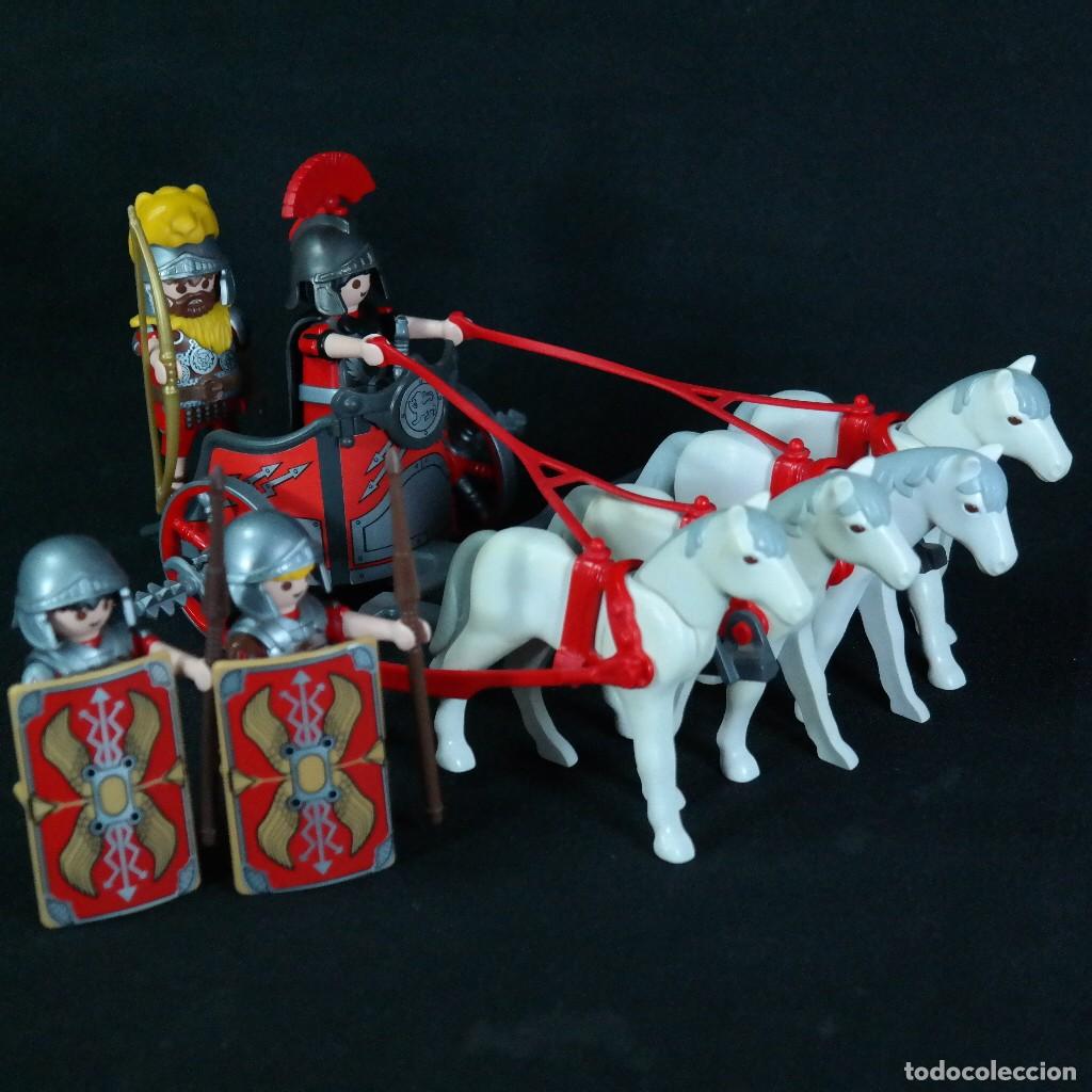 Playmobil: Playmobil cuadriga romana con 4 soldados ☼