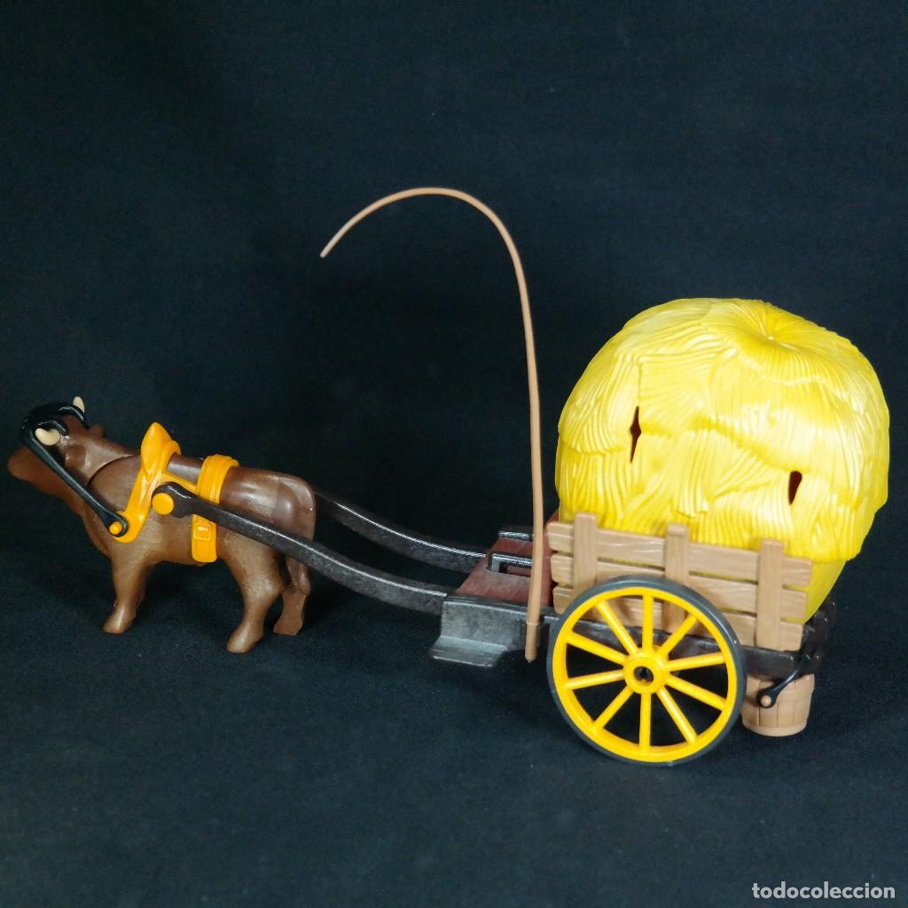 Playmobil: Playmobil carro de paja con buye ☼