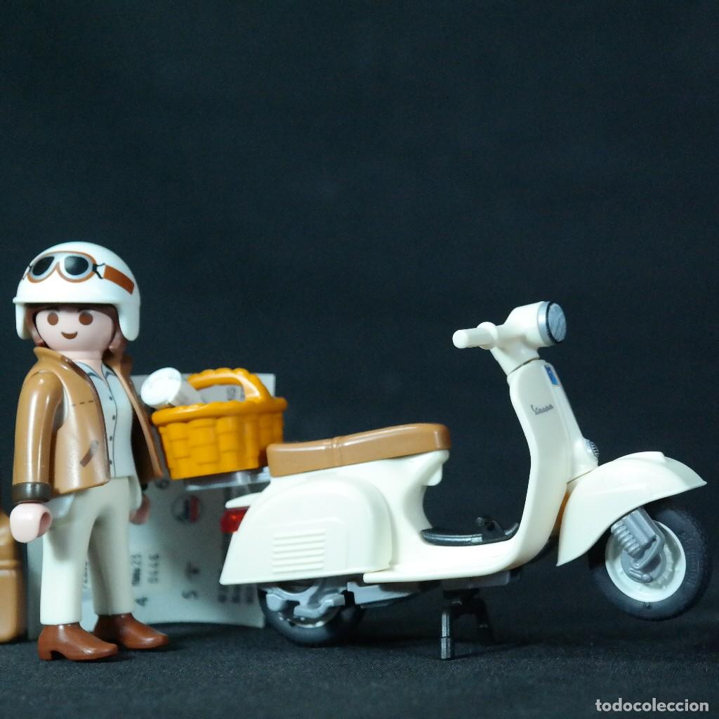 Playmobil: Playmobil vespa blanca con figura ☼