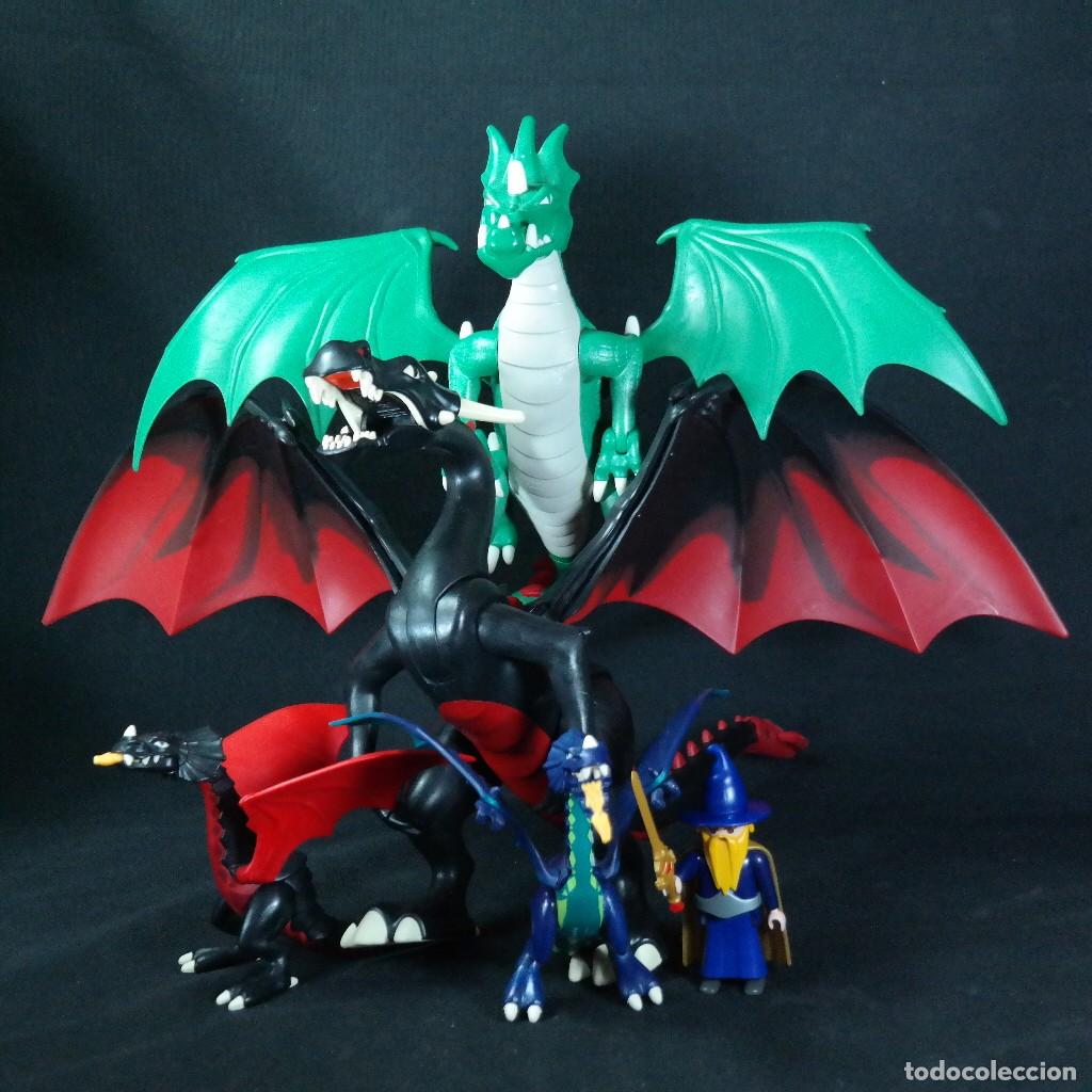Playmobil: Playmobil 4 dragones con mago ☼