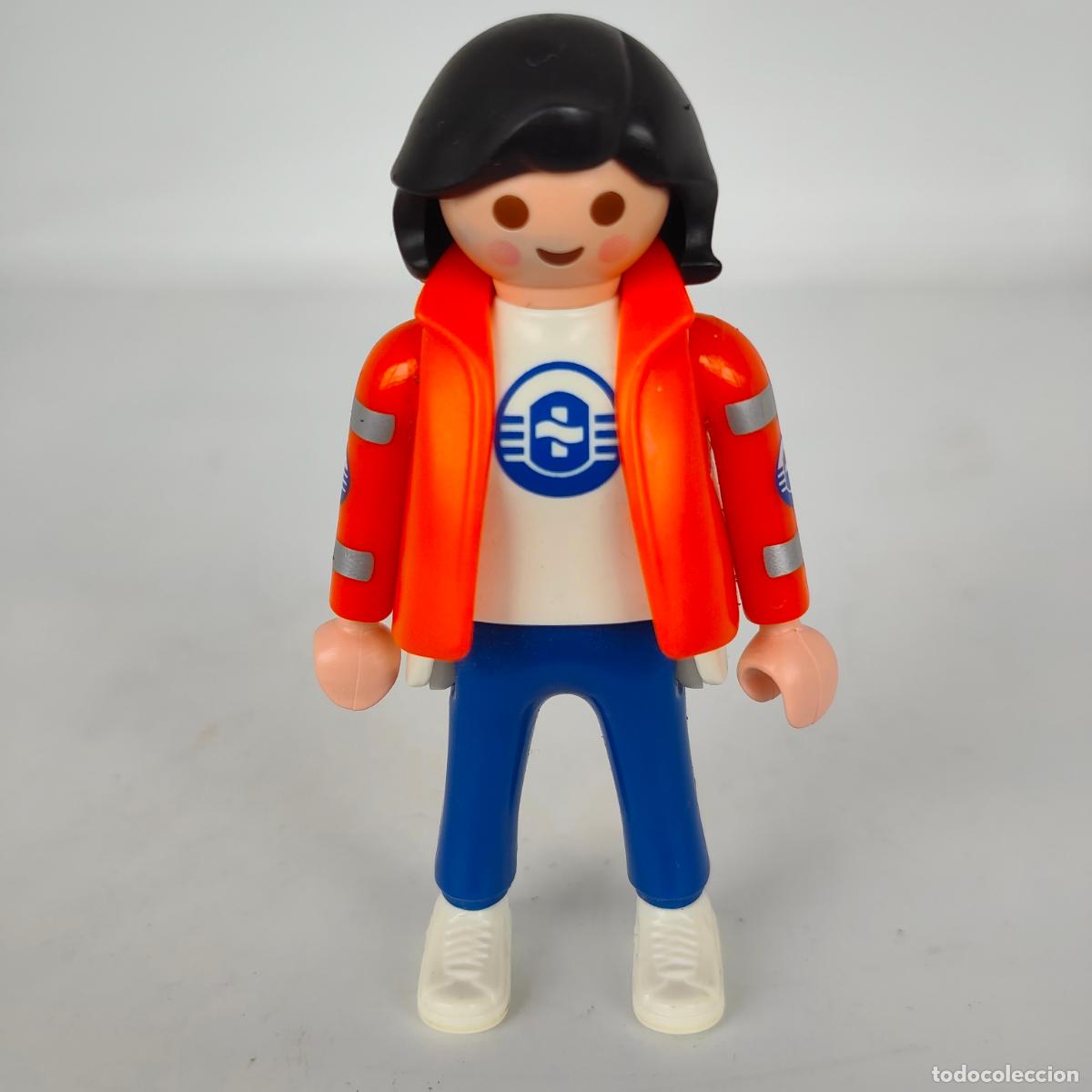 Playmobil: Figura Playmobil pie 1992 ref 5539 salvavidas socorrista enfermera salvamento marino