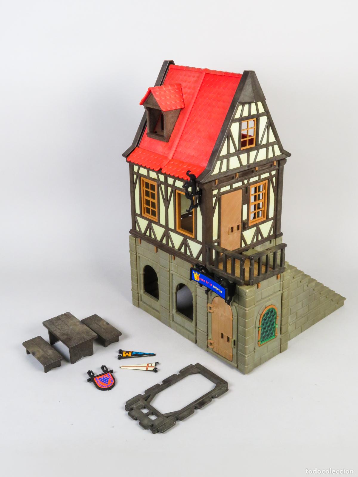 Playmobil: Playmobil Posada Medieval Ref 3488 a&ntilde;os 80 carteles suelos bancos ver fotos
